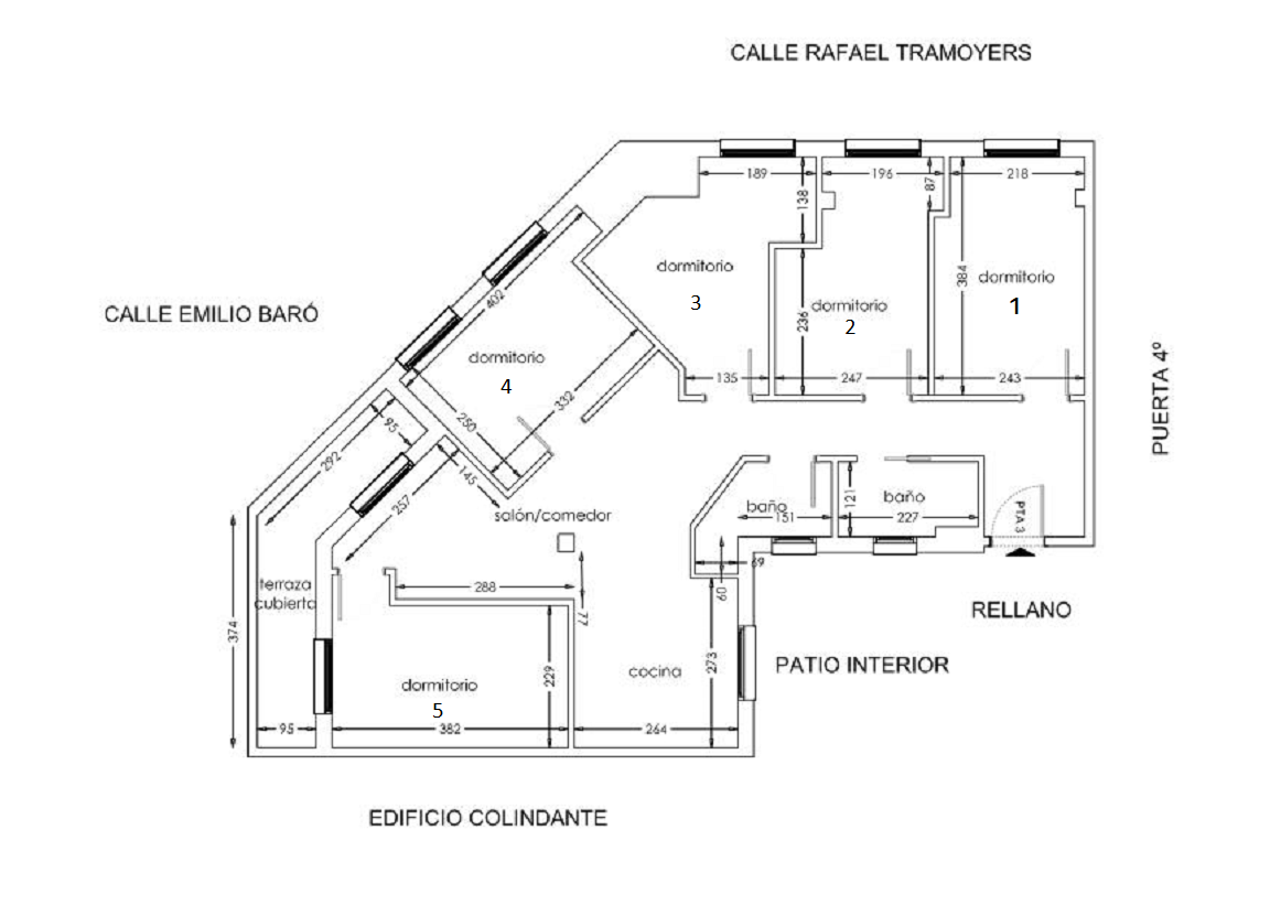 Plano Piso Benimaclet